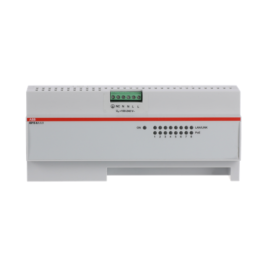 ISP/S8.1.1.1 IP Switch PoE, 8 Ports, Fast Ethernet, 55 W, MDRC