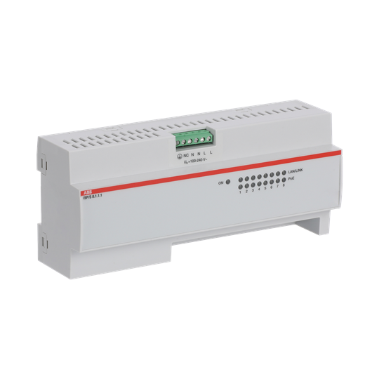 ISP/S8.1.1.1 IP Switch PoE, 8 Ports, Fast Ethernet, 55 W, MDRC – Görsel 2 / 3