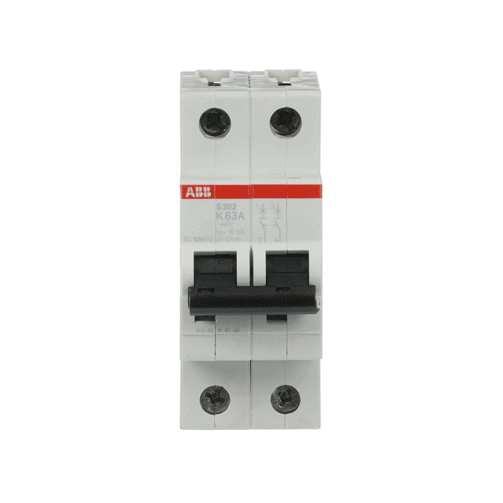 Miniature Circuit Breaker - S200 - 2P - 63 A - K - (AC) 6 kA