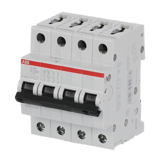 Miniature Circuit Breaker - S200 - 4P - 20 A - K - (AC) 6 kA – Image 3 of 3