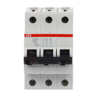 Miniature Circuit Breaker - S200M - 3P - 50 A - C