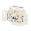 Flush Mounted Inserts UAE Cat 6 RJ45 8(8) Inclined version 1gang white