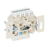 Flush Mounted Inserts UAE Cat 6 RJ45 8(8) Inclined version 1gang white