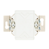 Flush Mounted Inserts UAE Cat 6 RJ45 8(8) Inclined version 1gang white