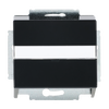 Cover plate with labelling field For data connection housing anthracite - Platform 63