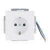 Busch-steplight® SCHUKO® socket insert Safety Shutter with LED Night light /White studio white matt - Platform 63