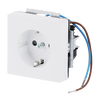 Busch-steplight® SCHUKO® socket insert Safety Shutter with LED Night light /White studio white matt - Platform 63