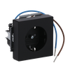 Busch-steplight® SCHUKO® socket insert Safety Shutter with LED Night light /White black matt - Platform 63