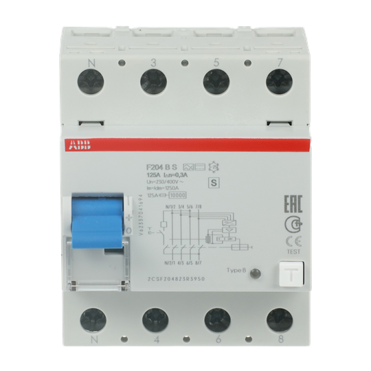 Residual Current Circuit Breaker - 4P - Type B - 300 mA - 125 A