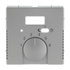 Cover plate with legend Characters 1 ... 6 for Thermostat Turn button stainless steel - Pure Stainless Steel