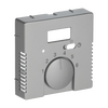 Cover plate with legend Characters 1 ... 6 for Thermostat Turn button stainless steel - Pure Stainless Steel