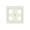Cover plate SAT 4 gang ivory white - Platform 63