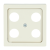 Cover plate SAT 4 gang ivory white - Platform 63