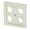 Cover plate SAT 4 gang ivory white - Platform 63
