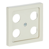 Cover plate SAT 4 gang ivory white - Platform 63