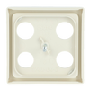 Cover plate SAT 4 gang ivory white - Platform 63