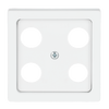 Cover plate SAT 4 gang studio white matt - Platform 63