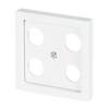 Cover plate SAT 4 gang studio white matt - Platform 63