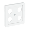 Cover plate SAT 4 gang studio white matt - Platform 63