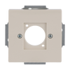 Cover plate XLR 1 gang ivory white - Platform 63