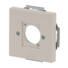 Cover plate XLR 1 gang ivory white - Platform 63