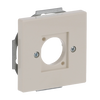 Cover plate XLR 1 gang ivory white - Platform 63