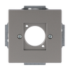 Cover plate XLR 1 gang stainless steel - Pure Stainless Steel