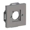 Cover plate XLR 1 gang stainless steel - Pure Stainless Steel