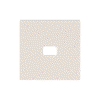 Rocker open for red pull button calotte, Pull cord ivory white - Platform 63