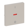Rocker Characters 0 and 1 with Small Red Calotte for Switch/push button, Single rocker ivory white - Platform 63