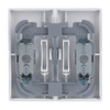 Rocker with legend Symbol "arrows" 4gang for KNX push-button coupling unit Two-part rocker studio white matt - Platform 63