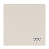 Rocker with legend Symbol "light" for Switch/push button, Single rocker ivory white - Platform 63