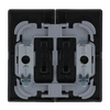 Rocker with legend DND, MUR for Switch/push button, Two-part rocker anthracite - Platform 63