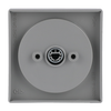 Cover plate with legend 0 ... 15 Min for Time switch, Turning handle aluminium silver - Platform 63