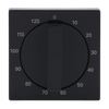 Cover plate with legend 10 ... 120 Min for Time switch, Turn button with handle anthracite - Platform 63