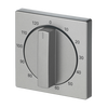 Cover plate with legend 10 ... 120 Min for Time switch, Turn button with handle stainless steel - Pure Stainless Steel