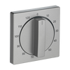 Cover plate with legend 10 ... 120 Min for Time switch, Turn button with handle stainless steel - Pure Stainless Steel