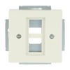 Cover plate Modular Jack 2 gang ivory white - Platform 63
