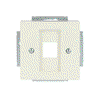 Cover plate Modular Jack 1 gang ivory white - Platform 63