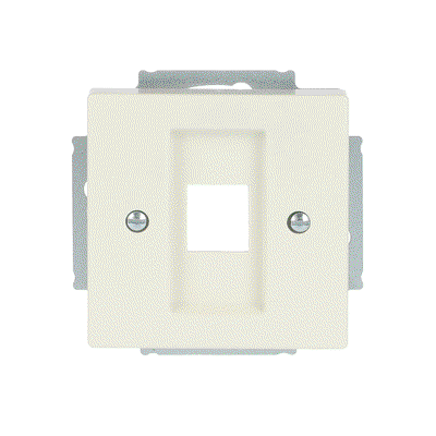 Cover plate Modular Jack 1 gang ivory white - Platform 63
