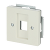 Cover plate Modular Jack 1 gang ivory white - Platform 63