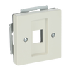 Cover plate Modular Jack 1 gang ivory white - Platform 63