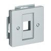 Cover plate Keystone 1 gang aluminium silver - Platform 63