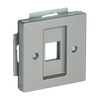 Cover plate Keystone 1 gang stainless steel - Pure Stainless Steel