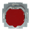 Busch-Protector® SCHUKO® socket insert with Neon lamp /Red with screw terminals studio white matt - Platform 63