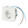Busch-steplight® SCHUKO® socket insert Safety Shutter with LED Night light /White ivory white - Platform 63