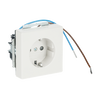 Busch-steplight® SCHUKO® socket insert Safety Shutter with LED Night light /White ivory white - Platform 63