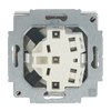 Busch-Object socket outlet SCHUKO® socket insert Safety Shutter stainless steel - Pure Stainless Steel