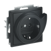 Busch-Service-Socket SCHUKO® socket insert Safety Shutter black matt - Platform 63