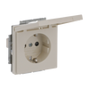 SCHUKO® socket insert Safety Shutter with Hinged Lid without claw ivory white - Platform 63